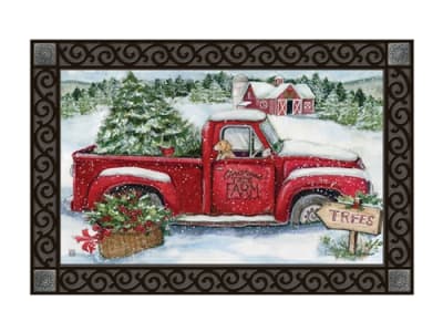 Christmas Tree Farm MatMates Decorative Doormat