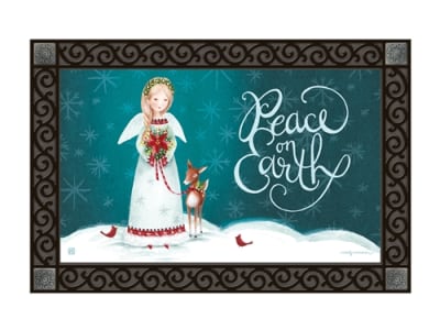 Christmas Angel MatMates Decorative Doormat