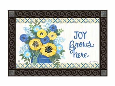 Joy Grows Here MatMates Decorative Doormat