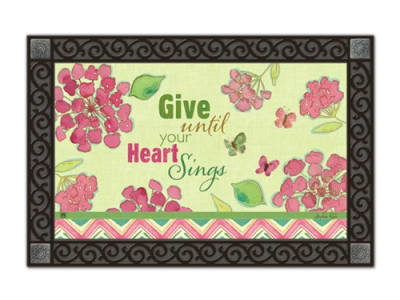 Heart Sings MatMates Decorative  Doormat