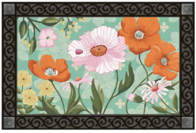 Pink Poppy MatMates Decorative Doormat