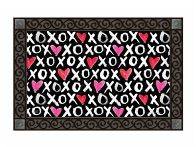 Hearts Hugs and Kisses MatMates Decorative Doormat