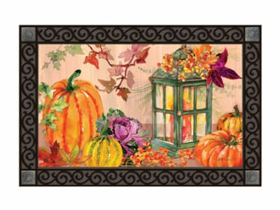 Autumn Lantern MatMates Decorative Doormat