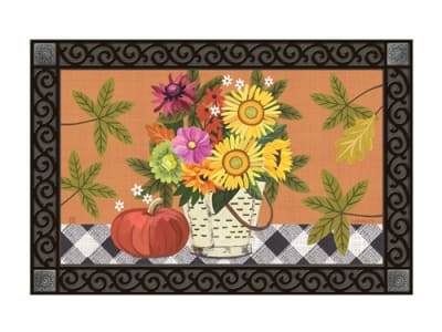 Autumn Basket MatMates Decorative Doormat