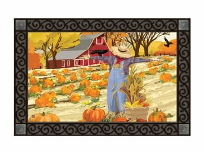 Harvest Scarecrow MatMates Decorative Doormat