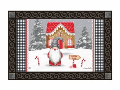 Holiday Gnome  MatMates Decorative Doormat
