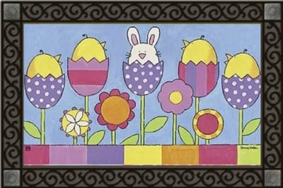 Easter Garden MatMates Decorative Doormat