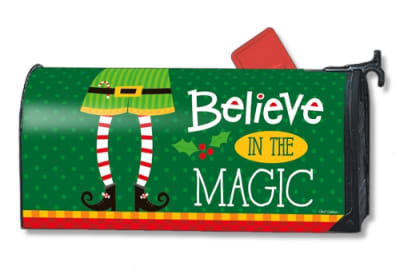 Elf is Watching Large MailWraps Magnetic Mailbox Cover