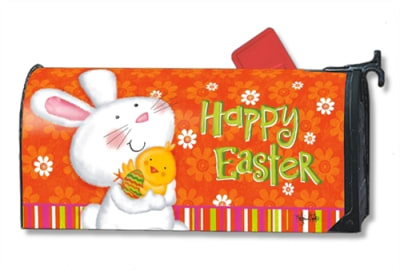 Bunny Love Large MailWraps Magnetic Mailbox Cover