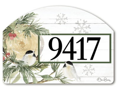 Winter Cabin Yard DeSigns Magnetic Art