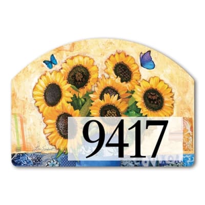 Collaged Sunflowers Yard DeSigns Magnetic Art