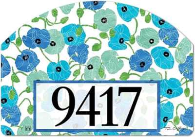 Blue Poppies Yard DeSigns Magnetic Art