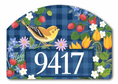 Strawberry Floral Yard DeSigns Magnetic Art