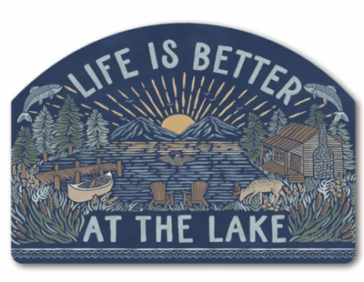 Better At The Lake Yard DeSigns Magnetic Art
