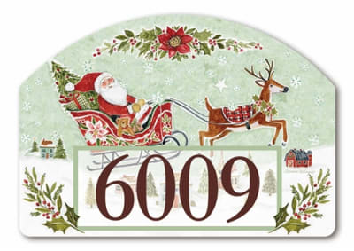 Happy Christmas Santa Yard DeSigns Magnetic Art