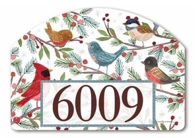 Winter Bird Branches Yard DeSigns Magnetic Art