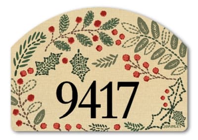 Holly Berries Yard DeSigns Magnetic Art