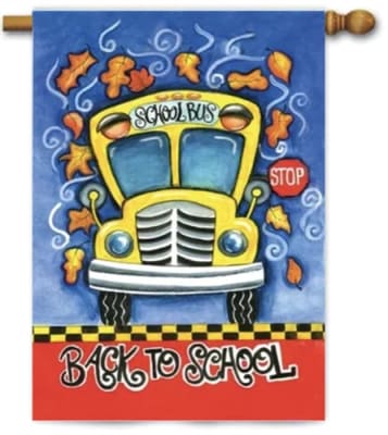 Back to School House Flag