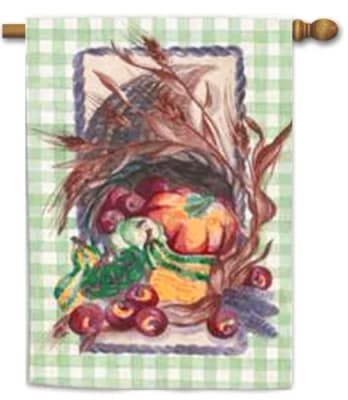 Harvest Cornucopia House Flag