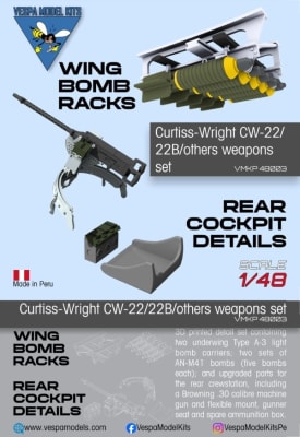 VMKP48003 Curtiss-Wright CW-22/22B & others Weapons set for the Dora Wings kit