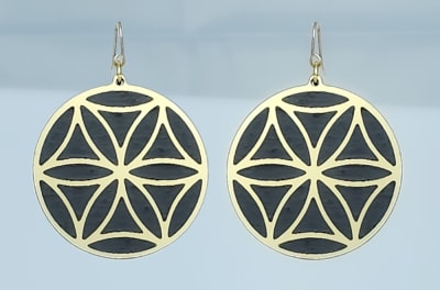 18g Earrings - Gold Acrylic - FOL