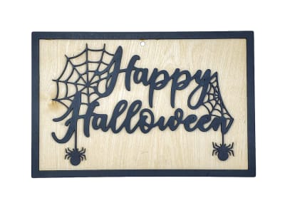 Signs - Happy Halloween Black and Birch