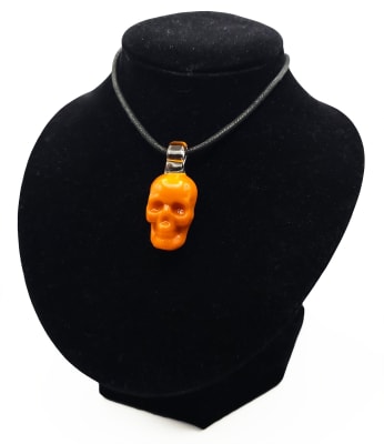 Pendant - Tangerine Skull