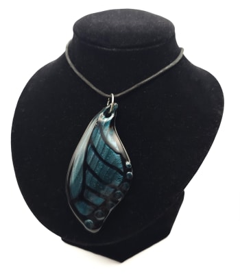 Pendant - Gunmetal Butterfly Wing