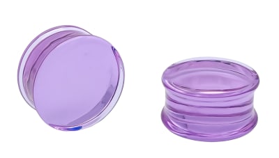 22mm - Translucent Lavender Solid Color Plug