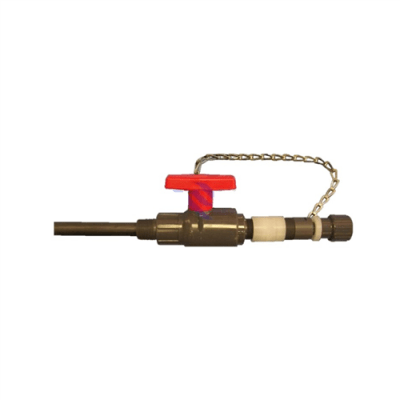 3/4" Non-Metallic Retractable Corporation Stop | PVC Wetted Diffuser | CSP-075-PVC
