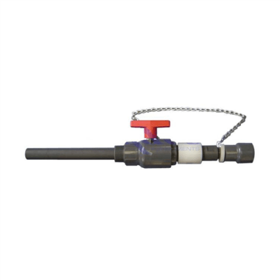 1-1/2" Non-Metallic Retractable Corporation Stop | PVC Wetted Diffuser | CSP-113-PVC
