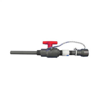 1-1/4" Non-Metallic Retractable Corporation Stop | PVC Wetted Diffuser | CSP-125-PVC