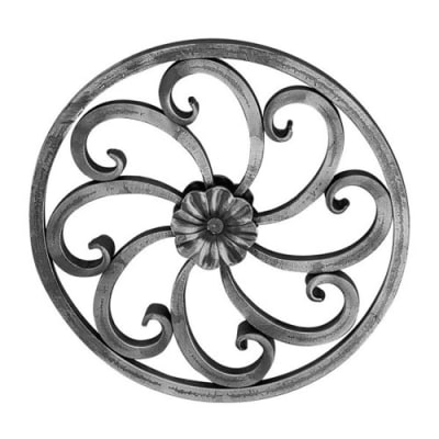 Rosette 1/2" Sq Bar, 11-5/8" Dia