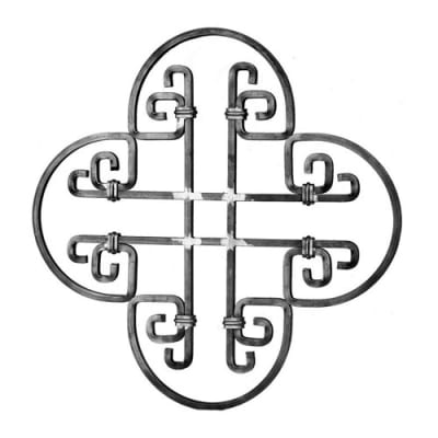 Rosette 1/2"Sq. Matl 24-13-16" Diam