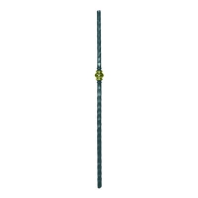 Newel Post W/Brass Bushing 1-3/16" Matl 47" H
