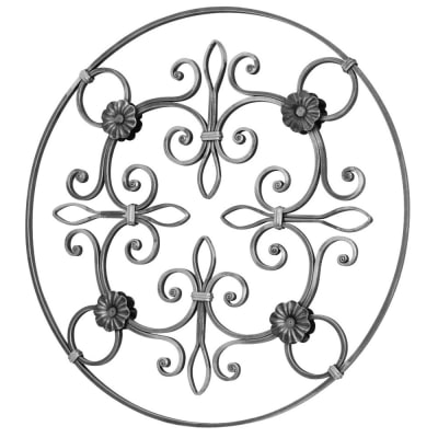 ROSETTE 9/16" X 5/16" MTL 27" DIA