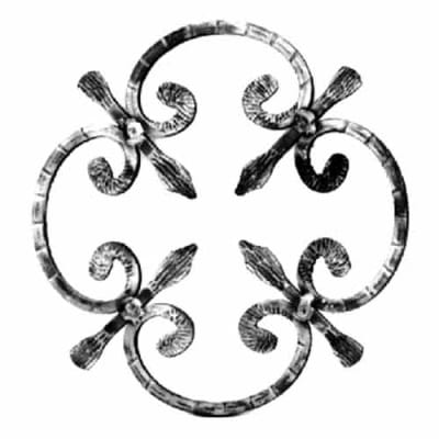 Rosette 9-13/16" Dia 5/16" Sq