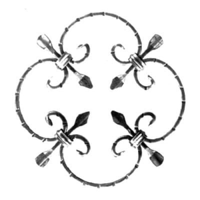 Rosette 9-13/16" Dia 3/8" X 3/16"