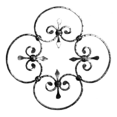 Rosette 14-15/16" Dia  3/8" X 3/16 Matl