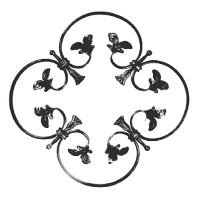 Rosette 18-1/8" Dia 1/2 X 1/4"