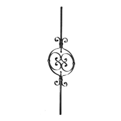 Picket W/ Center Scroll 1/2" Sq Matl 9/13/16" X