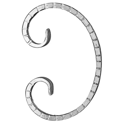 C-SCROLL ALUM 1/2" X 1/4" 4-1/8" X 5-7/8"