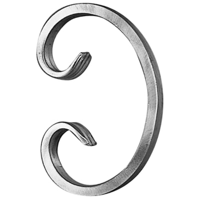 C-SCROLL ALUM FORGED END 1/2" X 1/4" 2-15/16" X 4-15/16"