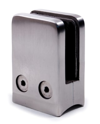 316 Stainless Steel Glass Clamp 1 11/16" x 2 23/32" for Tube 1 2/3" Dia.