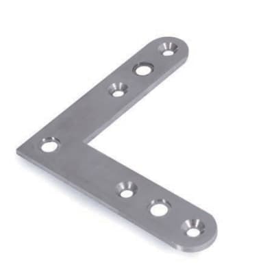 Stainless Steel Corner Connector - Side View