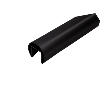 Nero Slotted Round Aluminum Tube