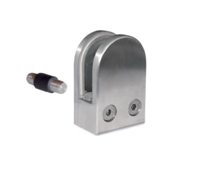 Stainless Steel Glass Clamp 1-3/4 X 2-31/64 X 1-3/32 for Flat Tube