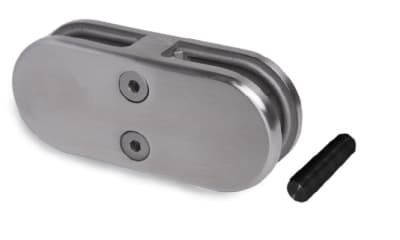 Stainless Steel Glass Clamp 3-15/64 X 3-15/64 X 1-3/32