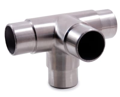 Stainless Steel 4-Way Corner Fitting 1 2/3" Dia. x 5/64"