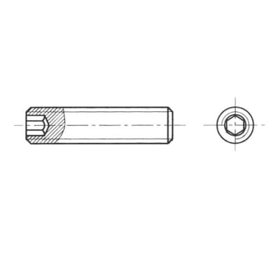 Stainless Steel Screw Hexagon Socket Set M5 x 6mm
